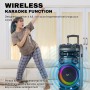 Tango 313 WMU 2024 Portable Trolley Bluetooth Speaker Free 2 UHF Wireless Mic