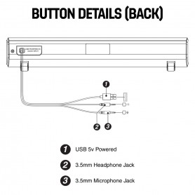 HyperBar U11 USB Powered Soundbar