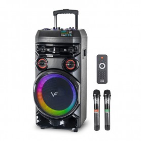 Tango 313 WMU 2024 Portable Trolley Bluetooth Speaker Free 2 UHF Wireless Mic