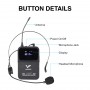 WM 2000 U Professional Universal UHF Handsfree Headsets Wireless Microphones With Rechargeable Transmitter For Headphones