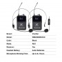 WM 2200 U Professional Universal UHF Handsfree Headsets Wireless Microphones With Rechargeable Transmitter For Headphones