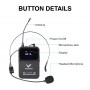 WM 2200 U Professional Universal UHF Handsfree Headsets Wireless Microphones With Rechargeable Transmitter For Headphones