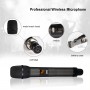 WM 1100 DUO Professional Universal UHF Handheld Wireless Microphones With Rechargeable Transmitter Wireless Mic