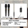 WM 1100 DUO Professional Universal UHF Handheld Wireless Microphones With Rechargeable Transmitter Wireless Mic