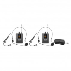 WM 2200 U Professional Universal UHF Handsfree Headsets Wireless Microphones With Rechargeable Transmitter For Headphones